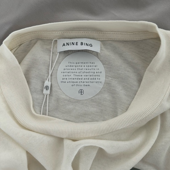 Anine Bing - Ashton Tee Vintage Bing in Washed Buttercream - Picture 4 of 4